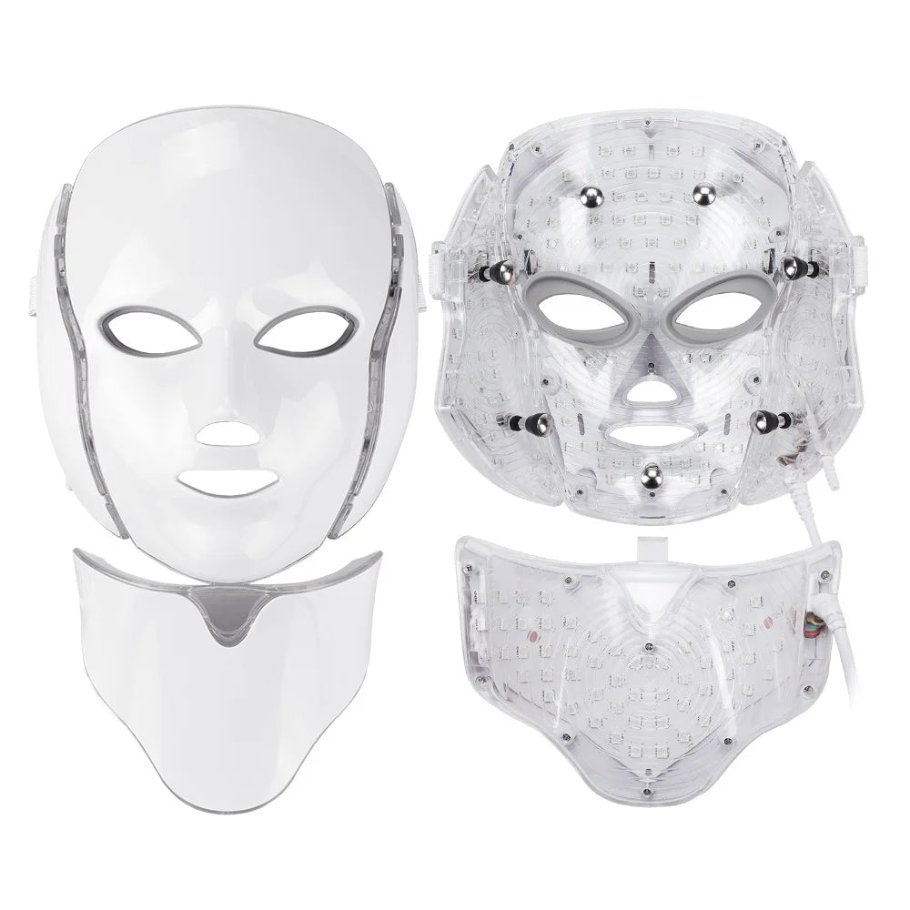 LED Facial  and Neck Beauty Mask Rejuvenation Treatment