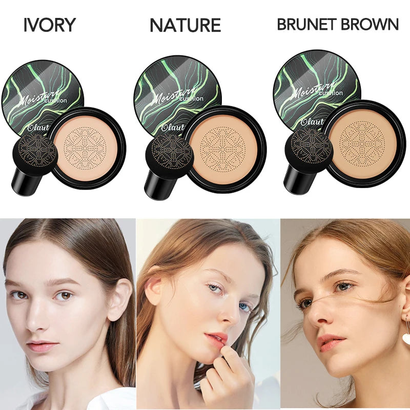 Air Cushion Moisturising  Foundation with Mushroom Head Applicator