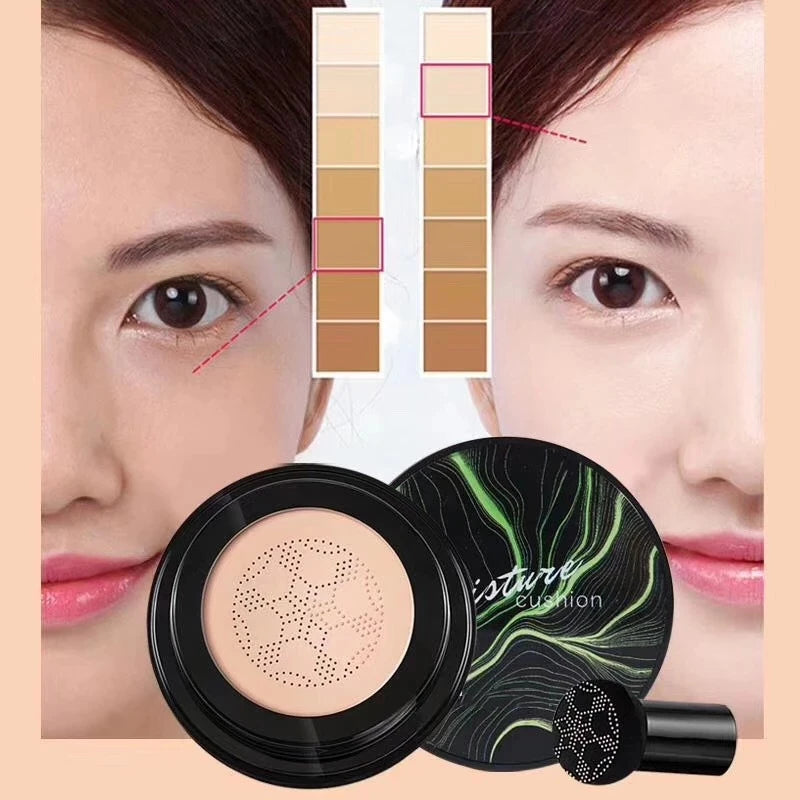 Air Cushion Moisturising  Foundation with Mushroom Head Applicator